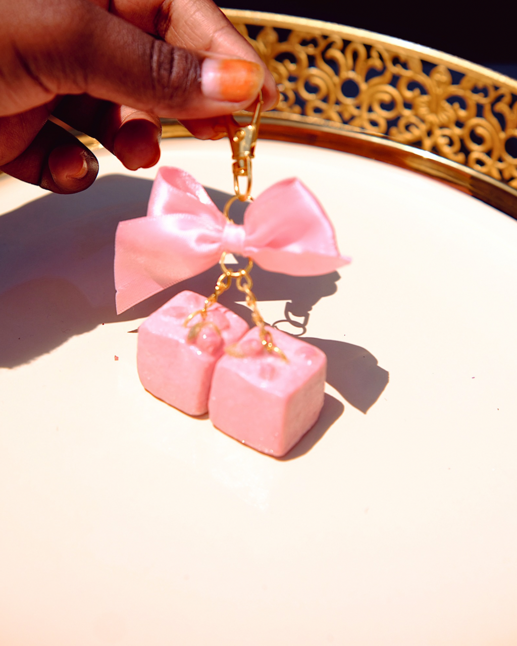 Rose Turkish Delight keychain
