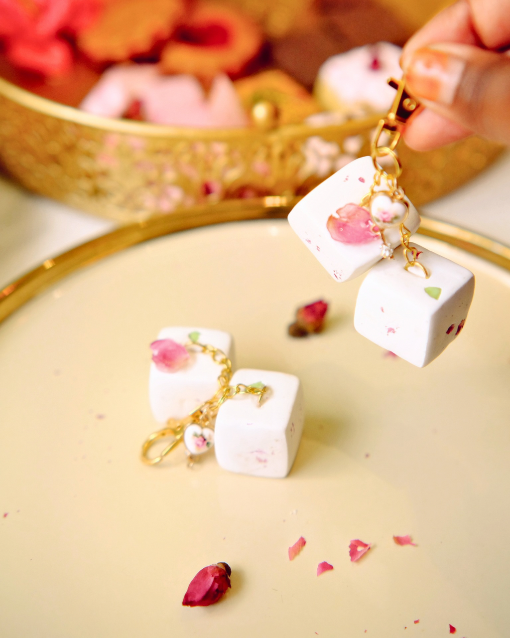 Pistachio Turkish delight keychain